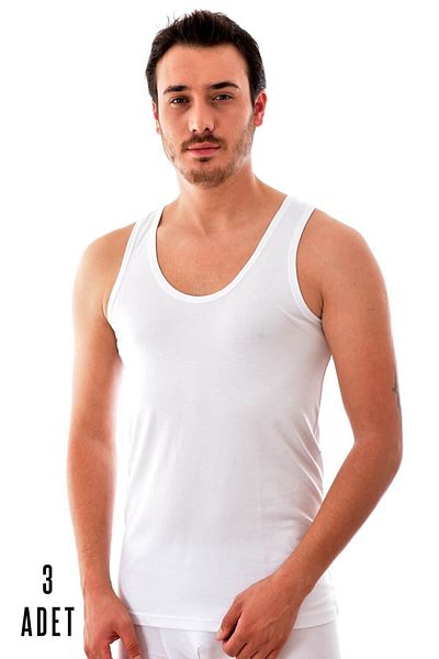 Momslab Men's White Modal Elasthan Athlete - 3 Pieces Elite 1201