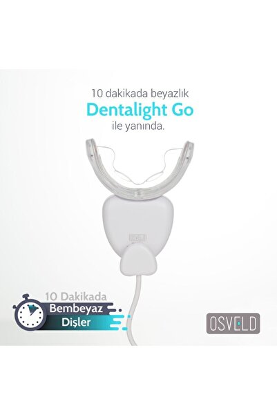 OSVELD Dentalıght Go Mavi Işık Teknolojisi Ile Diş Beyazlatma Cihazı Beyaz