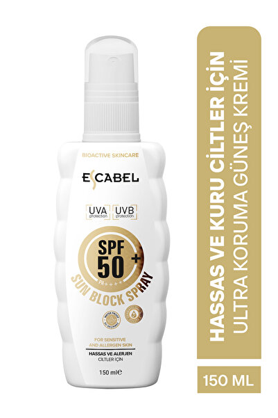Escabel Hassas Ve Alerjen Ciltler Için 50 Spf Pa Güneş Kremi 150 ml