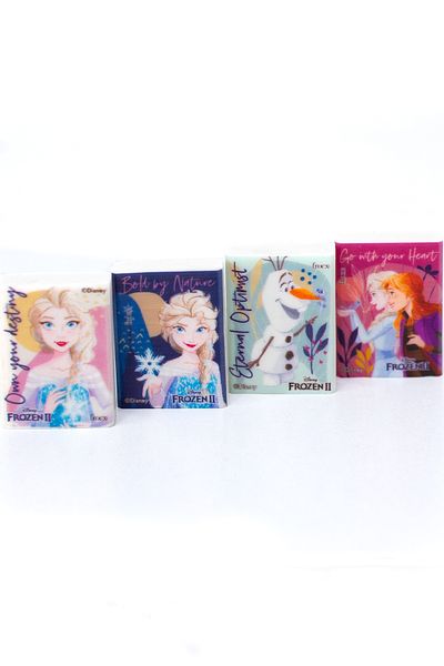 Frozen Disney Design Printed Soft Cute Eraser - Practical No Trace, 4 Pieces