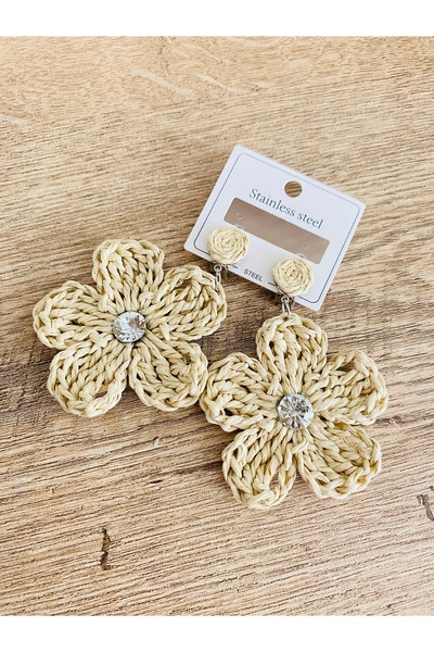 BAGS Summer Deal Dennis'M Handmade Stone Daisy Earrings (Big)