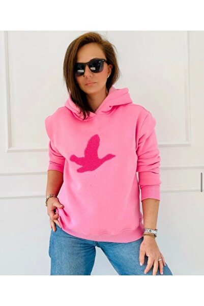 Çnru Içi Şardonlu Ve Kapşonlu Ünlü Markanın Modeli Sweatshırt