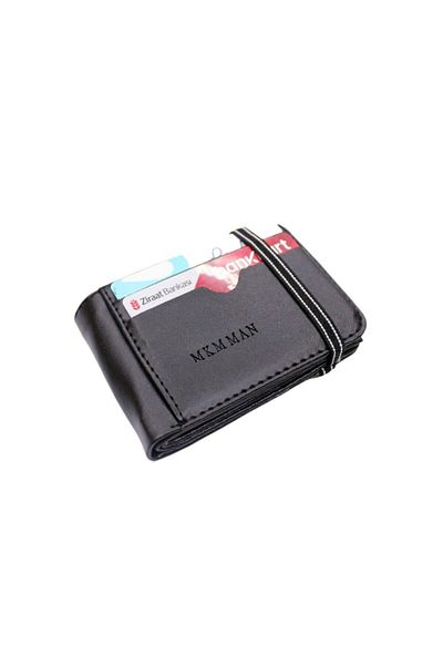 MKM MAN Leather Look Transparent Inside Card Holder & Wallet Side Model