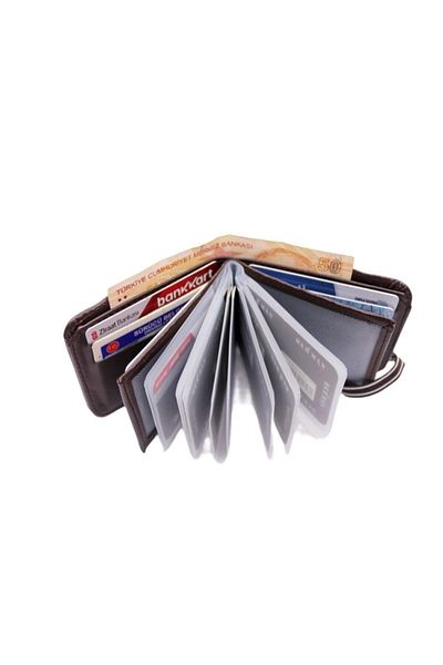 MKM MAN Leather Look Transparent Inside Card Holder & Wallet Side Model