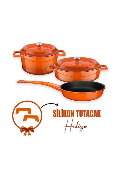 Lava Döküm 3x Trendy Series 6-Piece Pot & Pan Set
