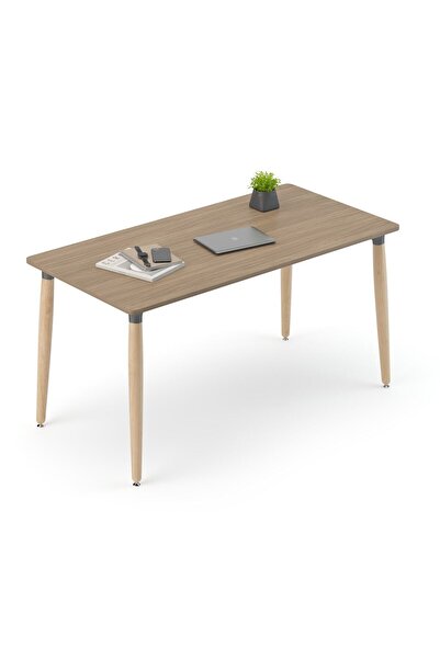 Bürotime Era Çalışma Masası, Samba & Ahşap Ayak, 70x140cm