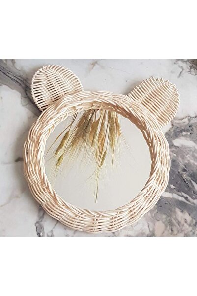 nndsgn Rattan Bambu Hasir 25 Cm Panda Kulak Ayna ?