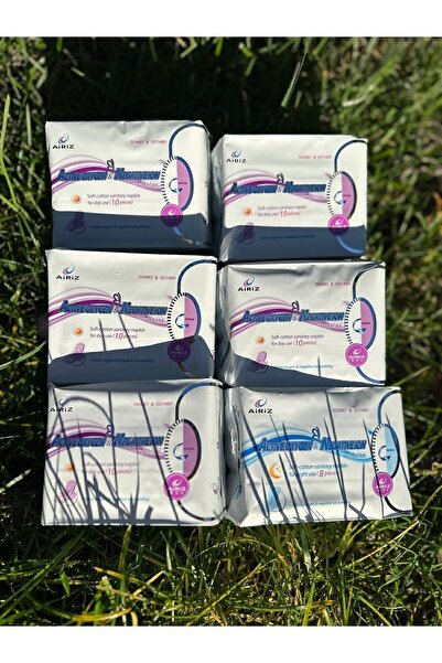 Tiens Airiz Hygienic Women's Pad 5 Pack of 10 Daytime 1 Pack of 8 Nighttime