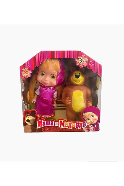 KALE KIRTASİYE طقم مكون من قطعتين مع الدب الكبير والماشا