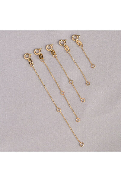 YAVUZ KUYUMCULUK 14 Ayar Altın Kolye ve Bileklik Uzatma Zinciri 7 cm