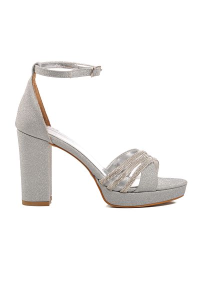 AYAKMOD 655328   Model Silver Women's Evening Dress Shoes
