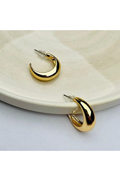 Tutti Collection Tasarım Gold Halka Küpe