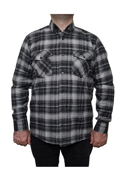 Ünal Giyim Πουκάμισο Battal Winter Wool Dad - Plus μέγεθος 2xl.3xl.4xl