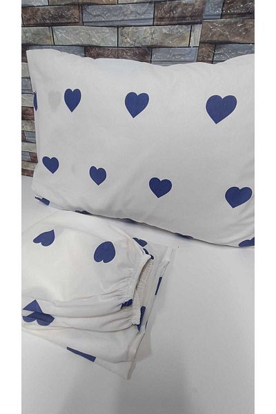 GASEL ÇARŞI Hearted Cotton Double Winter Elastic Sofa Set