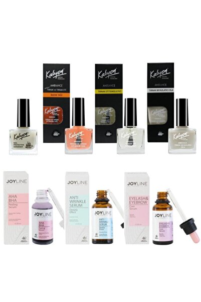 Kalyon Tırnak Güçlendirici,Bakım Yağı,Et Temizleyici,Beyazlatıcı+Joy Line 3 L...