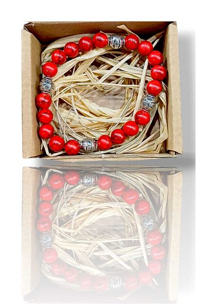 Doğaltaş Natural Stone Coral Bracelet