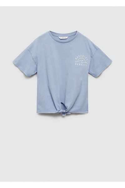 MANGO Kids Tricou Albastru Pentru Copii