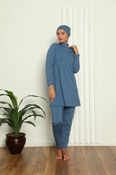 Akbeniz Μαγιό Lycra Full Hijab - 31050