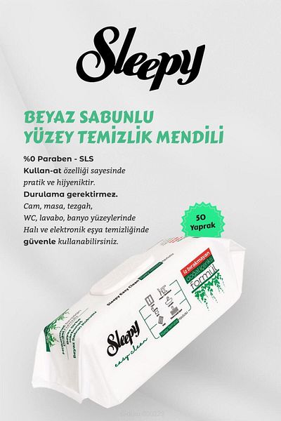 Sleepy 200 White Soap Towels with Dust Repellent Gift