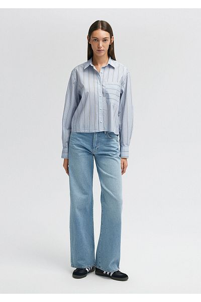 Mavi Malibu All Blue Shaded Indigo Blue Jean Pantaloni1010152-86804