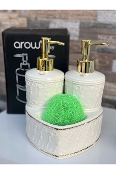 AROW 2 Bölmeli Porselen Deterjanlık