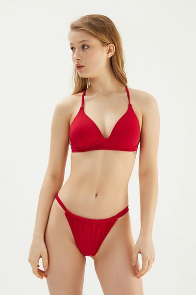 Eros 2528 Esmm Verstellbarer dunkelroter Tanga