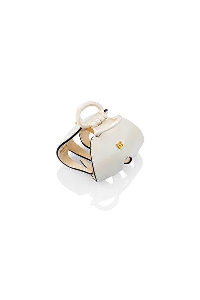 BALMAIN Cellulose Acetate Pince à Cheveux Imperiale White/Black