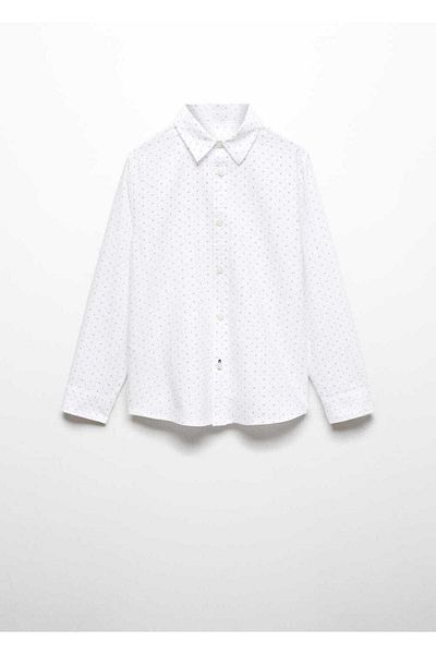 MANGO Kids Πουκάμισο Oxford με σχέδιο