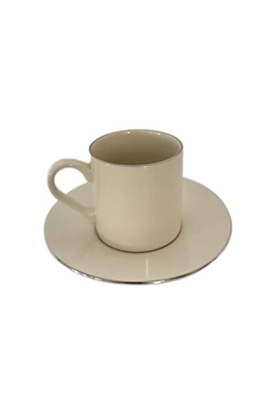 GRÜNBERG Sima Platin Kahve Fincan Takımı