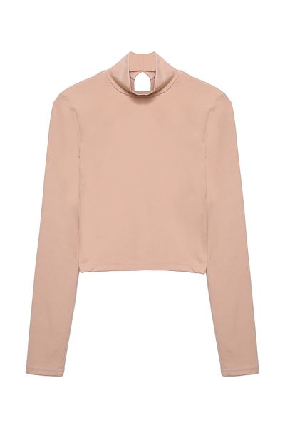 Quzu Turtleneck Stone Color Basic Body