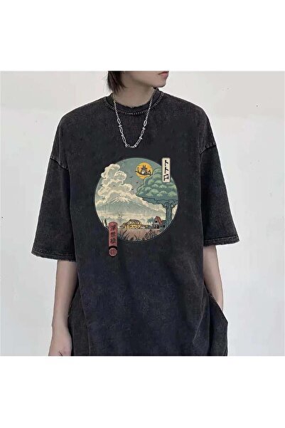 Aesthia MINGALONDON Unisex Ukiyo-E Perivi Vintage T-shirt