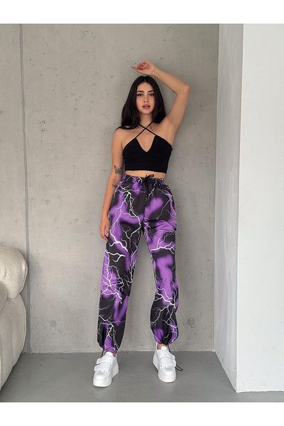 Aesthia Φούτερ MINGALONDON Lightning Print Streetwear