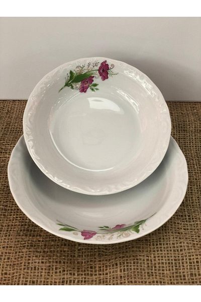 Porland 6-Piece Lal Pit Dinner Plate 19 cm