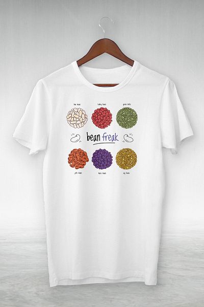 Apparelix Bean Freak Printed Unisex Μαύρο T-Shirt - Σχέδιο Vip