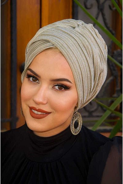 Aişe tesettür إكرو مطوي عبر النطاقات بونيه