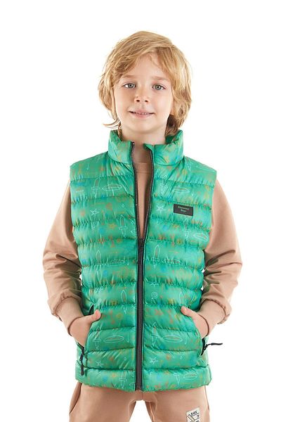 AHENGİM Boy's Robot Printed Inflatable Vest - Ak 213031