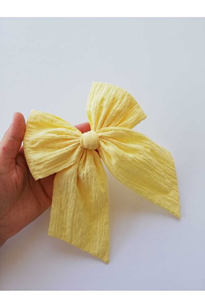 NEW BOWS BANDS Yellow Large Windmill Girl's Hair Clip - Clip
