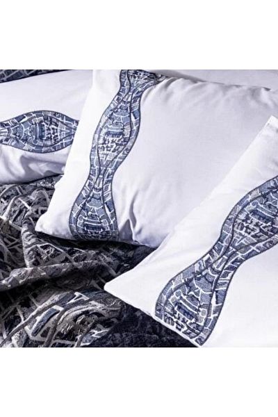 Cotton Box Marissa Navy Blue - Platinum 11 Piece Dowry Set