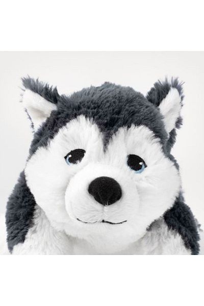 IKEA Livlig Plush Dog Soft Toy Grey-white 26 Cm