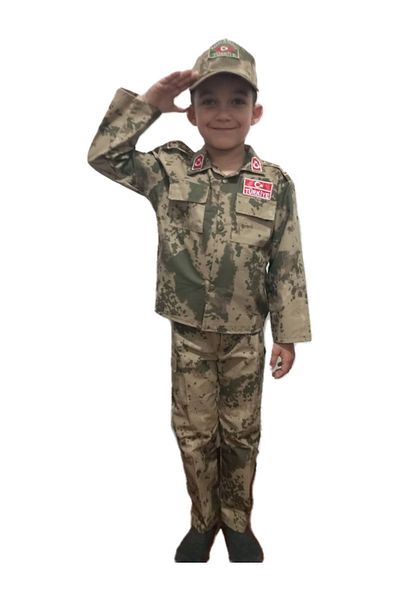 Çocuktarz Military Gendarmerie Camouflage Children's suit (Pocket+Palaska)