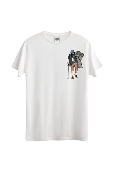 Pink Sky Regular Fit Peker Designed T-Shirt