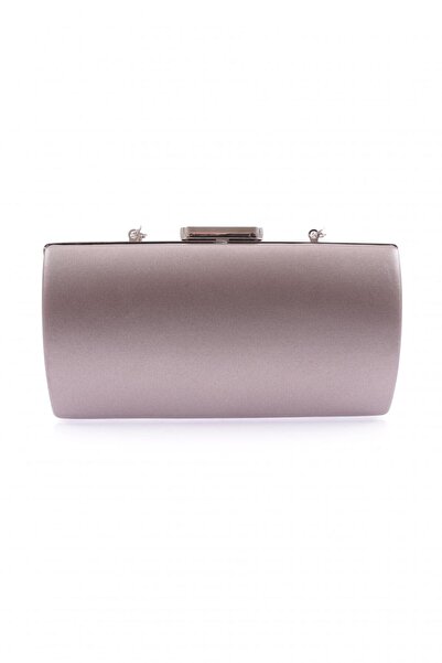 DGN Geantă portofoliu rochie de seară pentru femei din țesătură platină - 3443152