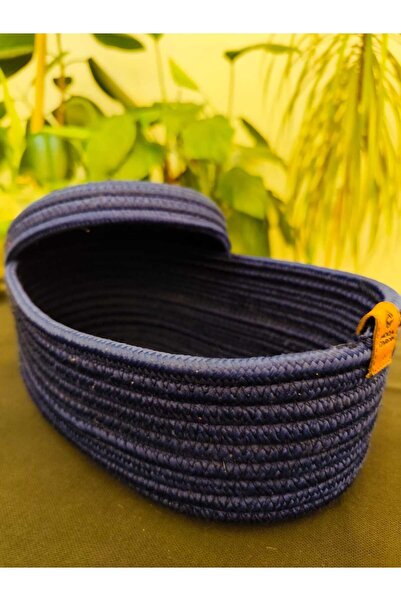 JÜTEX HOME Джутовий кошик з овальним кришкою, органайзер 30X20X10