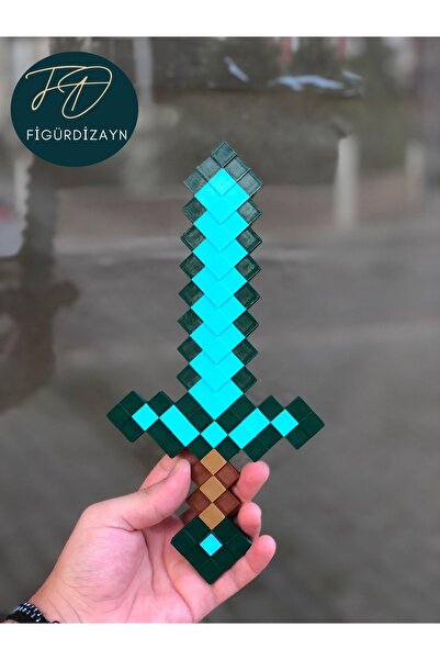 FigürDizayn Minecraft Diamond Sword Elmas Kılıç Dekoratif Obje