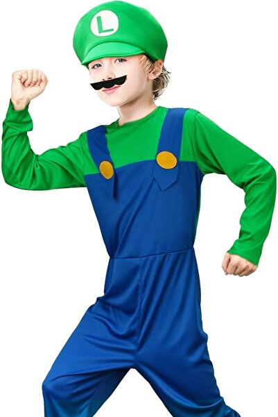 Beşik Kostüm Super Mario Luigi Çocuk/Bebek Kostümü