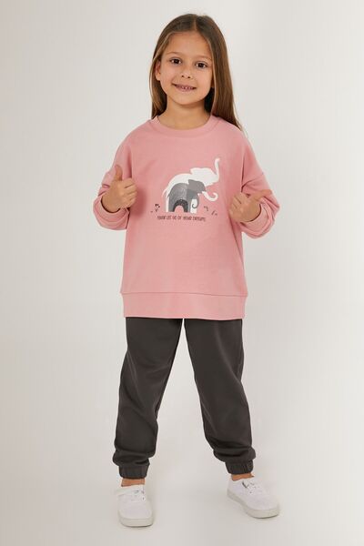 Rolypoly Ποτέ μην αφήσετε το όνειρο σας Ροζ φόρμες για κορίτσια