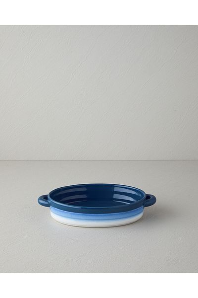 English Home Blue Cheerful Stoneware Oven Dish - 29,6X18,5X6 cm