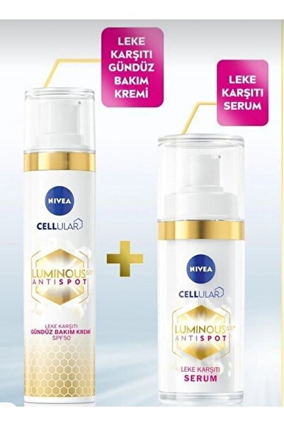 NIVEA Luminois 630 Leke Karşıtı Gündüz Kremi 40 ml Ve Leke Karşıtı Cilt Serumu 30 ml