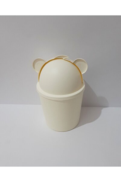 renkli çiçekler Copy - Children's Room Mini Desktop Trash Can