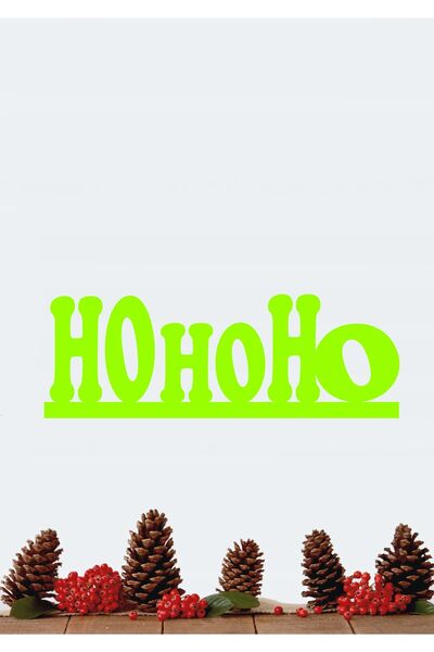 Şirin Lazer DECORATIV DE AN NOU HO HO HO, ORNAMENT DE CRĂCIUN DIN LEMN MDF
